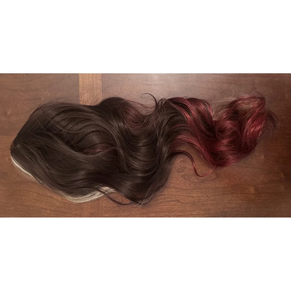 CSC - Crimson Candy Petite - Chelsey Smith Crowns Halloween Wig Brunette Red